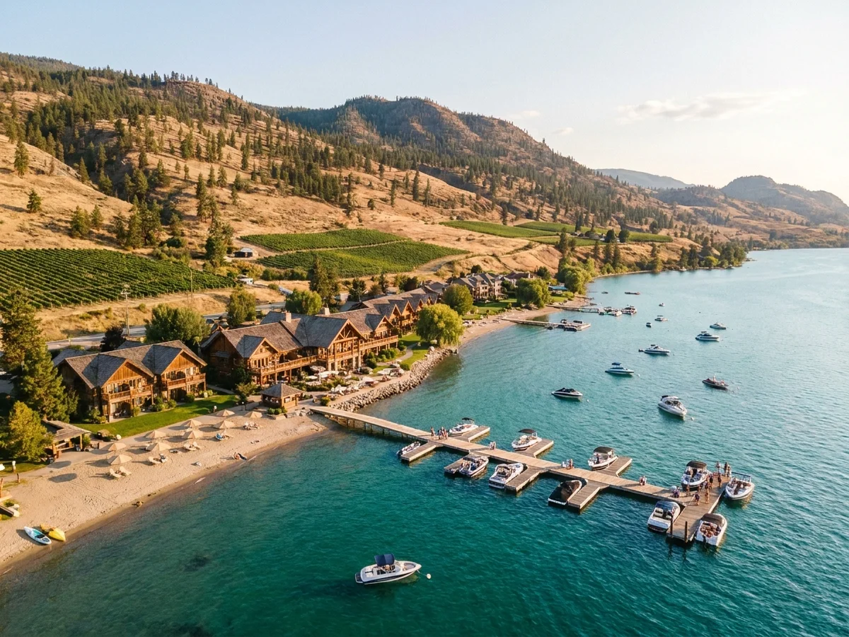 Okanagan Lake in summer