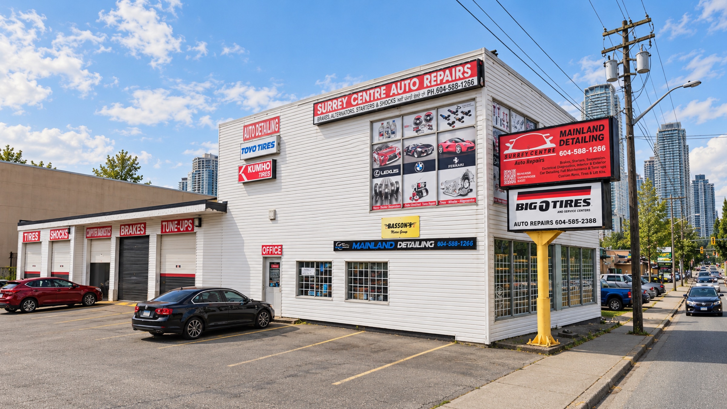 Big O Tires Surrey storefront at 13654 104 Ave