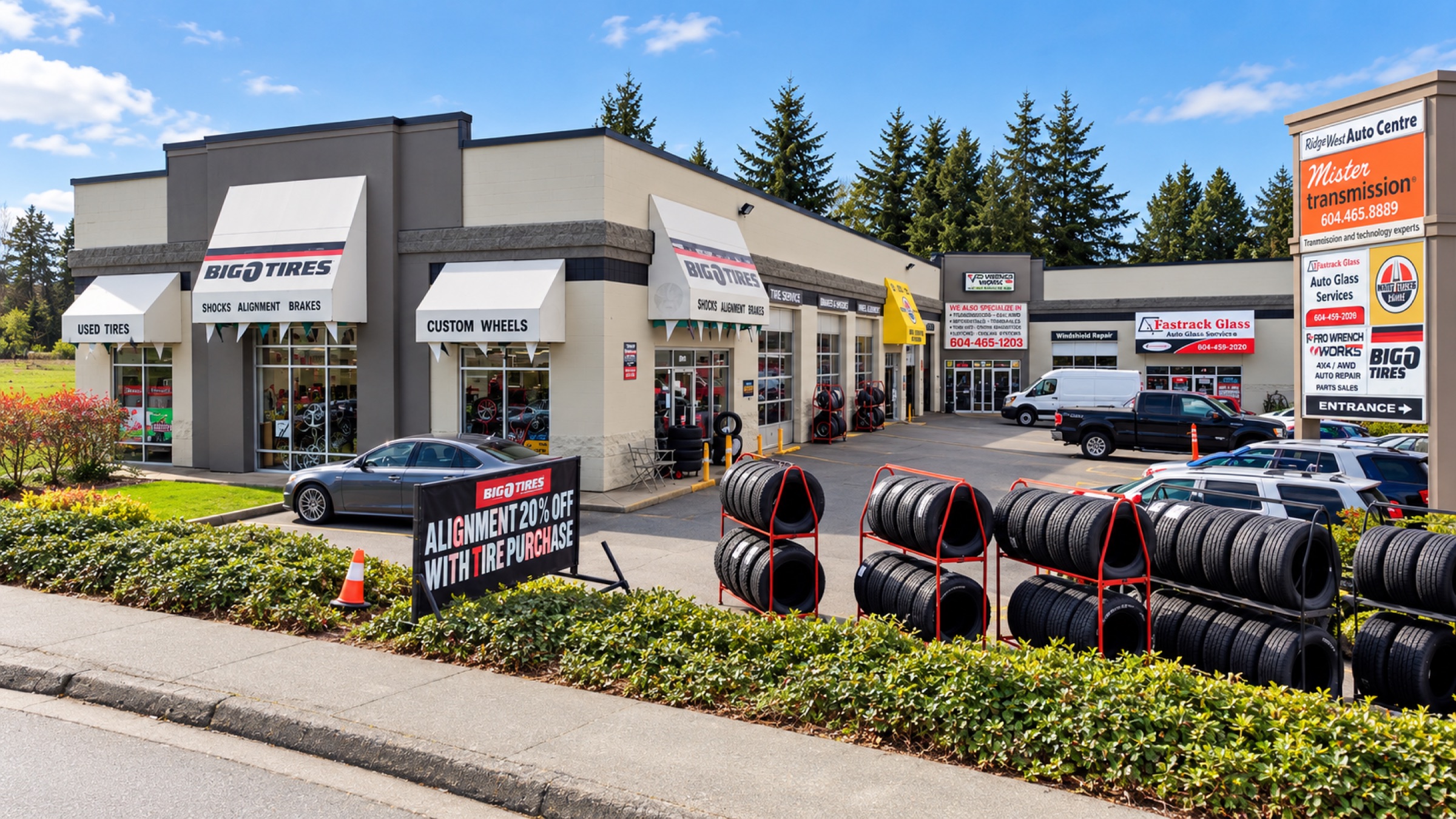 Big O Tires Maple Ridge storefront at 20214 Lougheed Hwy