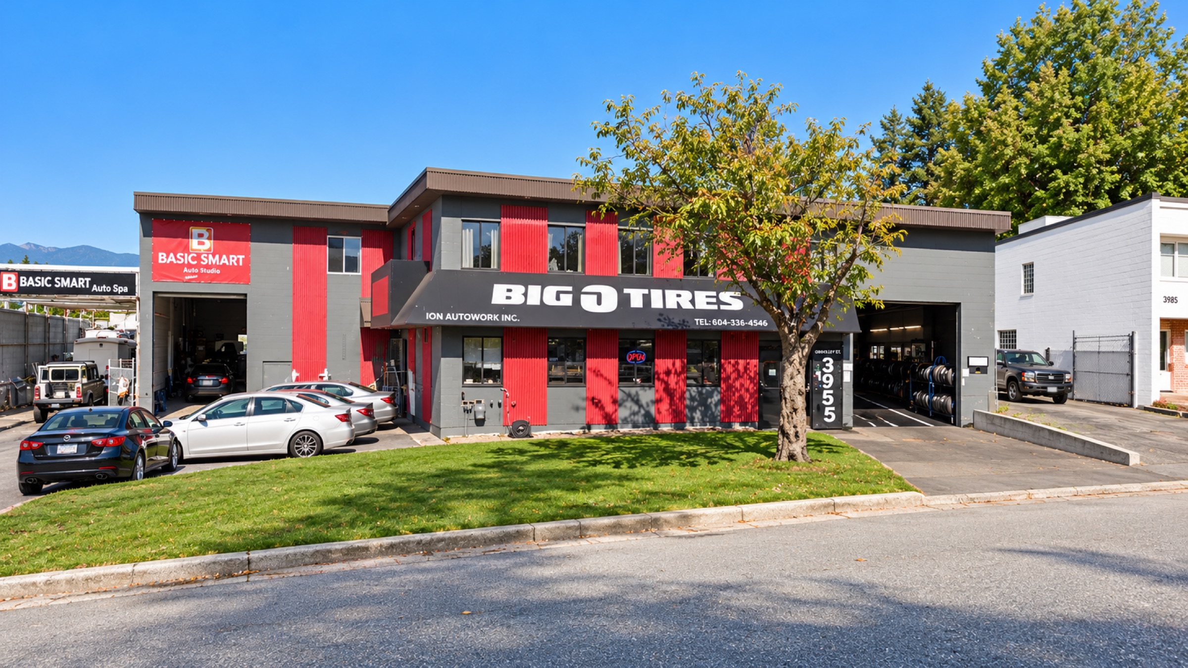 Big O Tires North Burnaby storefront at 3955 Graveley St