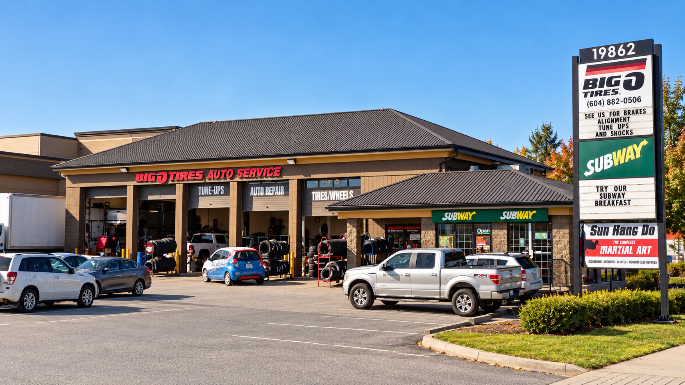 Big O Tires Langley Port Kells storefront at 19862 96 Ave #9